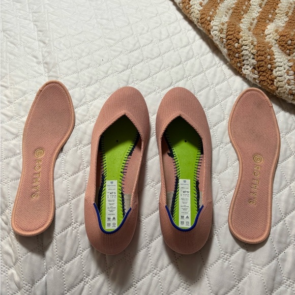 Rothy's Women's Pink Flats Round Toe - Picture 9 of 9